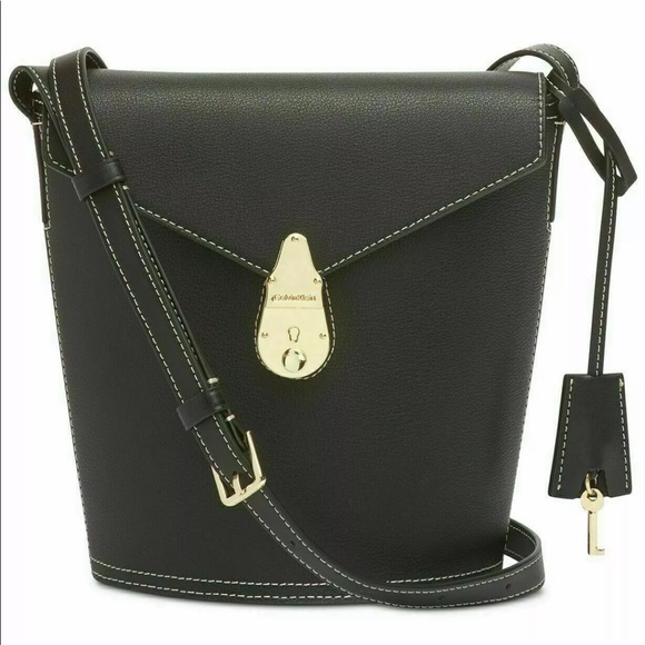 ❤️Calvin Klein ❤️large lock leather Bucket Bag - Picture 3 of 11